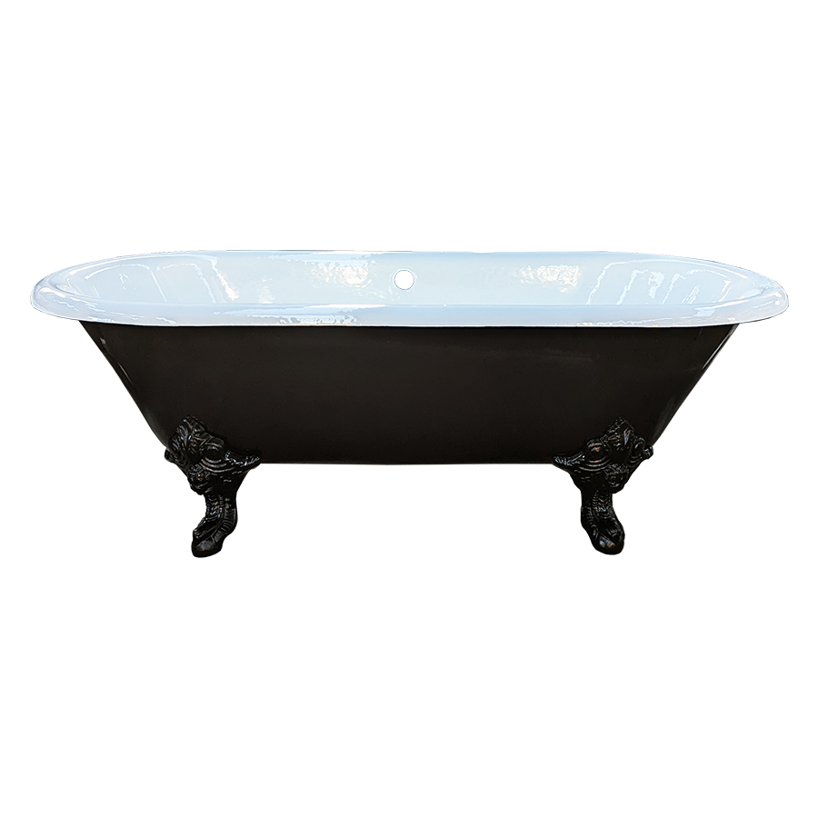 Black cast deals iron tub